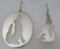 COYOTE WOLF DOG EARRINGS STERLING SILVER