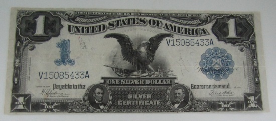 1899 SILVER CERTIFICATE BLACK EAGLE 1 DOLLAR  VF