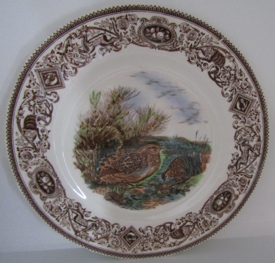 MASON'S PLATE GAME BIRD QUAIL COTURNIX COMMUNIS