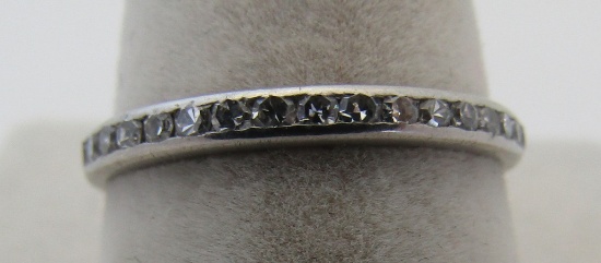 80PT DIAMOND ETERNITY BAND RING PLATINUM SIZE 6.5