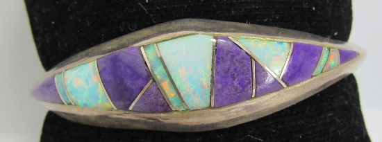 RAY JACK INLAY CUFF BRACELET STERLING SILVER