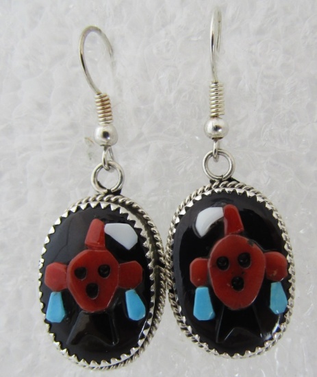 BEVERLY ETSATE MUDHEAD EARRINGS STERLING SILVER