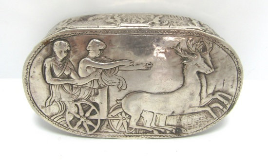 ANTIQUE MADISON AVE DEDICATION NYC 800 SILVER BOX