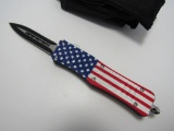 SWITCHBLADE OTF PATRIOTIC USA FLAG KNIFE