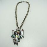 KNIFEWING DANCER PIN PENDANT STERLING NECKLACE