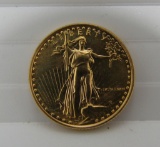 1986 ROMAN NUMERAL US $5 DOLLAR GOLD COIN UNC