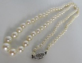 ANTIQUE PEARL NECKLACE 10K GOLD 20