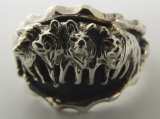 FRANCISCO WOLF PACK RING STERLING SILVER RB SIZE15