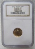 2002 GOLD 5 DOLLAR EAGLE COIN NGC MS 69