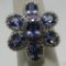 7 TANZANITE RING STERLING SILVER SIZE 7