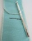 TIFFANY & CO PEN STERLING SILVER W POUCH BLUE INK