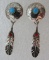 SLEEPING BEAUTY TURQUOISE EARRINGS STERLING SILVER