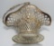 STERLING SILVER FILIGREE BASKET 373 GRAMS HALLMARK