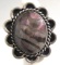 PETRIFIED FOREST STONE RING STERLING SILVER AGATE