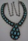 S MARK TURQUOISE NECKLACE STERLING SILVER