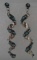 SNAKE EYE TURQUOISE EARRINGS STERLING SILVER