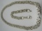 187GR STERLING SILVER BYZANTINE NECKLACE BRACELET