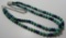 SPIDERWEB TURQUOISE LAPIS BEAD NECKLACE STERLING