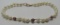 GENUINE GARNET & PEARL BRACELET 14K GOLD