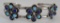 SNAKE EYE TURQUOISE LAPIS CUFF BRACELET STERLING