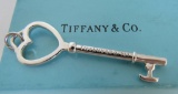TIFFANY & CO KEY NECKLACE PENDANT STERLING SILVER