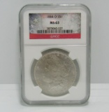 1884 O SILLVER MORGAN DOLLAR COIN MS 63
