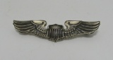 WWII USAF STERLING & ENAMEL LGB WINGS PIN BALFOUR