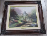 THOMAS KINKADE HIDDEN GAZEBO CANVAS PROOF SIGNED