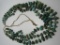 3 STRAND TURQUOISE NECKLACE HEISHI BEADS 237GRAMS