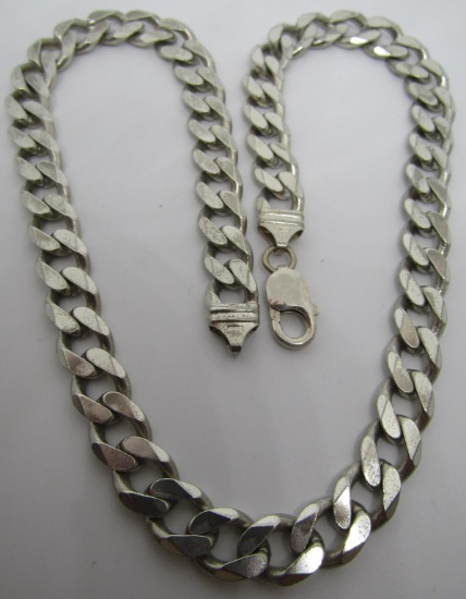 97G STERLING SILVER NECKLACE CURB LINK CHAIN 21"