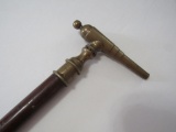BRONZE CANNON CANE CIVIL WAR ERA
