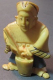 ANTIQUE SIGNED NETSUKE CARVED MEIJI PERIOD JAPANES