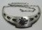 SIGNED HOPI STERLING SILVER BEAR COLLAR NECKLACE