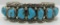YAZZIE TURQUOISE CUFF BRACELET STERLING SILVER