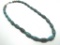 TURQUOISE STONE BEAD STERLING NECKLACE