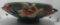 ROSEVILLE #5-10 MAGNOLIA BLUE POTTERY CONSOLE BOWL