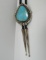 STERLING SILVER TURQUOISE BOLO TIE