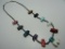 FETISH TURQUOISE HEISHI BEAD BUFFALO NECKLACE