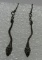 UNIQUE STERLING TURQUOISE SNAKE EARRINGS