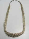 30 STRAND LIQUID SILVER STERLING NECKLACE