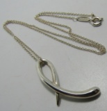 TIFFANY & CO PENDANT NECKLACE PERETTI STERLING