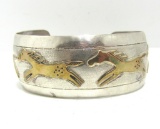 VIRGIL READER STERLING HORSE STORYTELLER CUFF