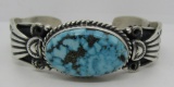 CADMAN MARK WATERWEB TURQUOISE STERLING BRACELET