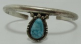 WATERWEB TURQUOISE STERLING SILVER CUFF BRACELET