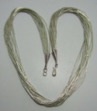 20 STRAND LIQUID STERLING SILVER NECKLACE 20