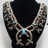 Native American 424 Grams!! Vintage Sanrto Domingo Brass Royston Turquoise Necklace Ol Native American 424 Grams!! Vintage Sanrto Domingo Brass Royston Turquoise Necklace Ol
