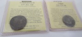 2 ANCIENT ROMAN COINS VALENS CONSTANTIUS II