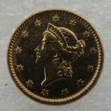 1851 US GOLD 1 DOLLAR COIN $1