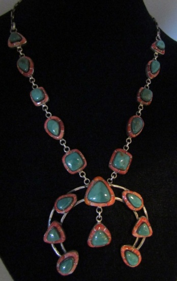 MY" SOS ROYSTON TURQUOISE NECKLACE STERLING SILVER