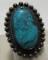 FRED HARVEY ERA TURQUOISE RING STERLING SILVER